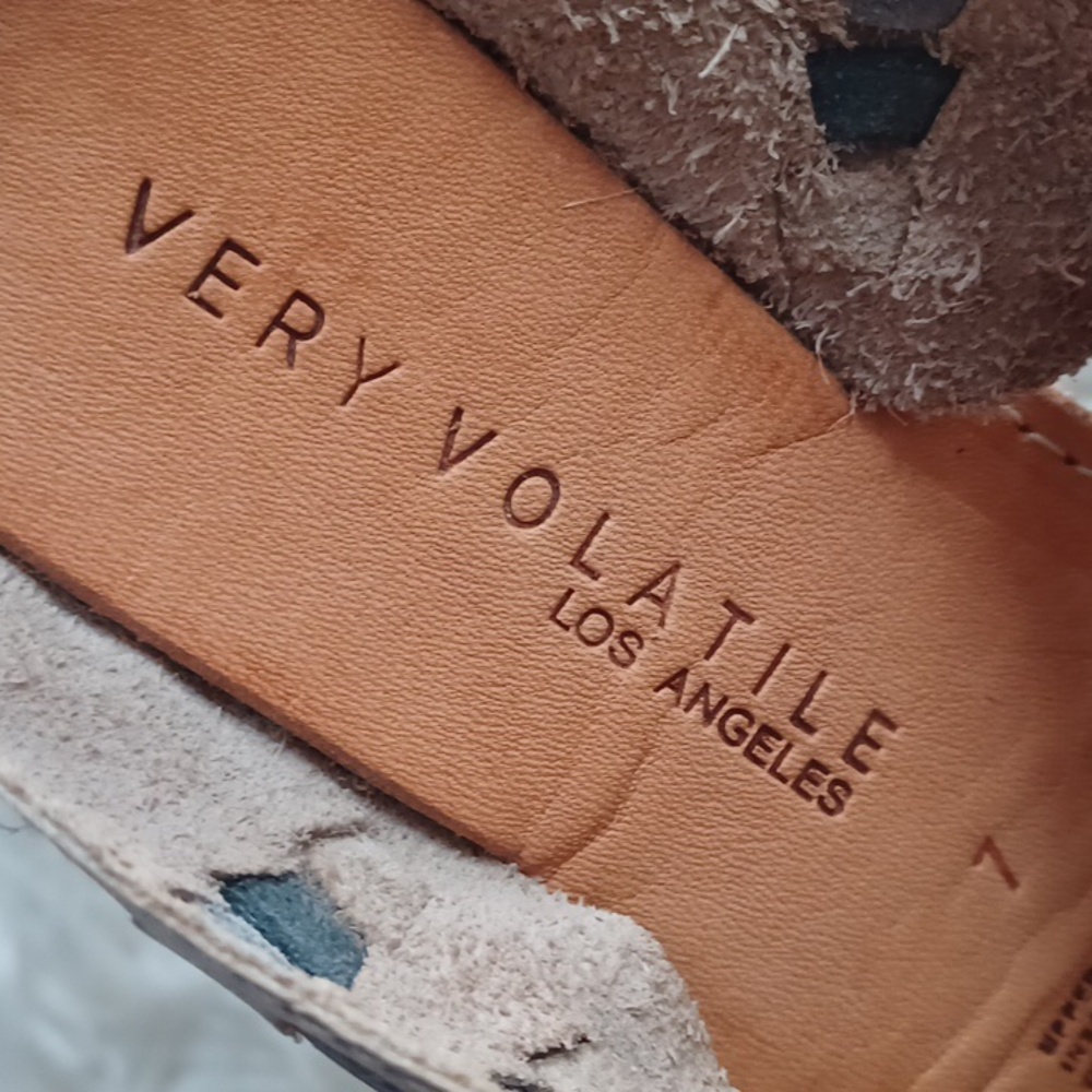 Very Volatile Leather Sandals View 6